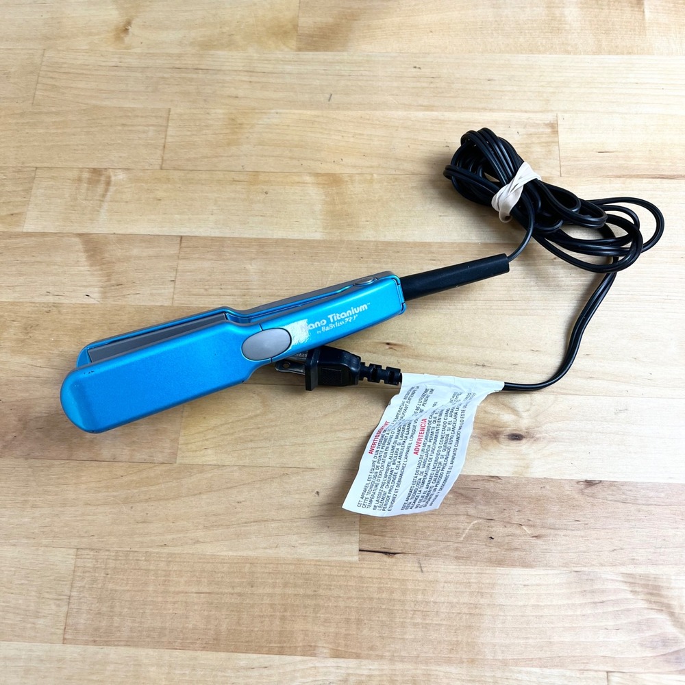 Blue Mini Hair Straightener Flat Iron for Women - Unbranded Nano Titanium
